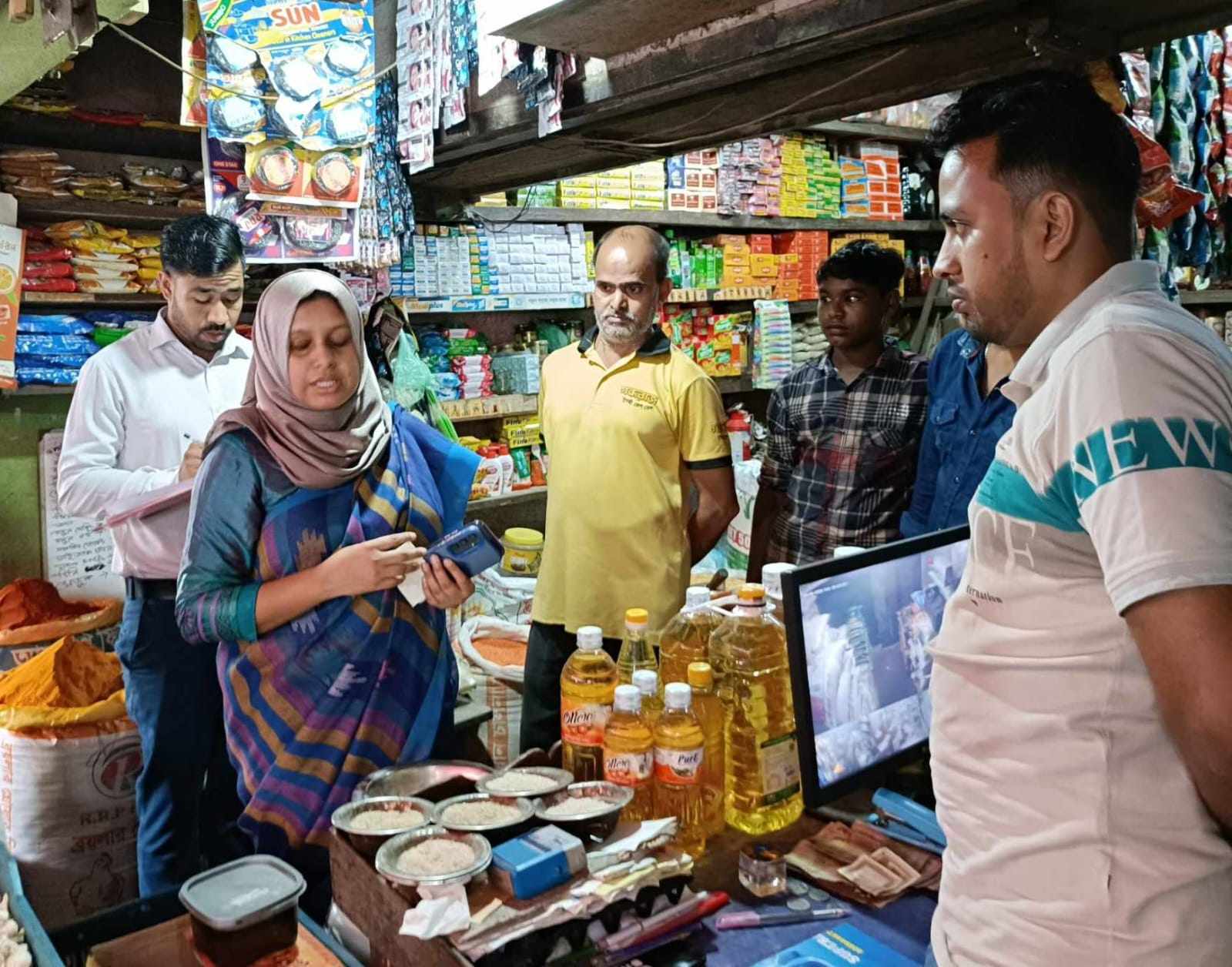 জৈন্তাপুরে বাজার নিয়ন্ত্রণে উপজেলা প্রশাসনের