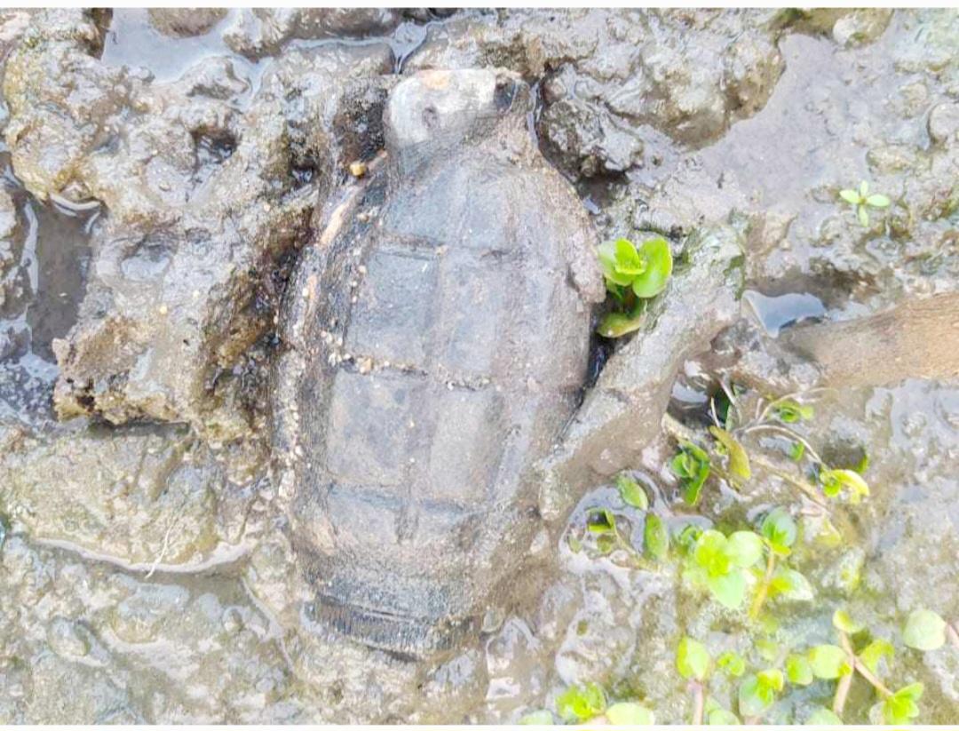 গোয়াইনঘাটে মর্টারশেল সদৃশ্য গ্রেনেড উদ্ধার