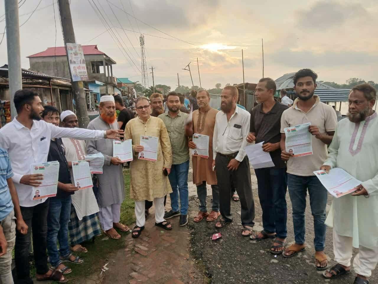 শান্তিগঞ্জে গণসংযোগে ব্যারিস্টার আনোয়ার হোসেন, বিএনপির মনোনয়ন প্রত্যাশী ধানের শীষ প্রতীকে