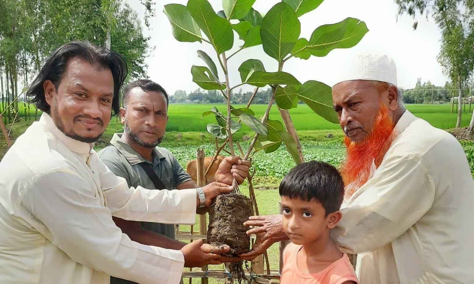 লাখাইয়ে ধরার বৃক্ষ রোপন।