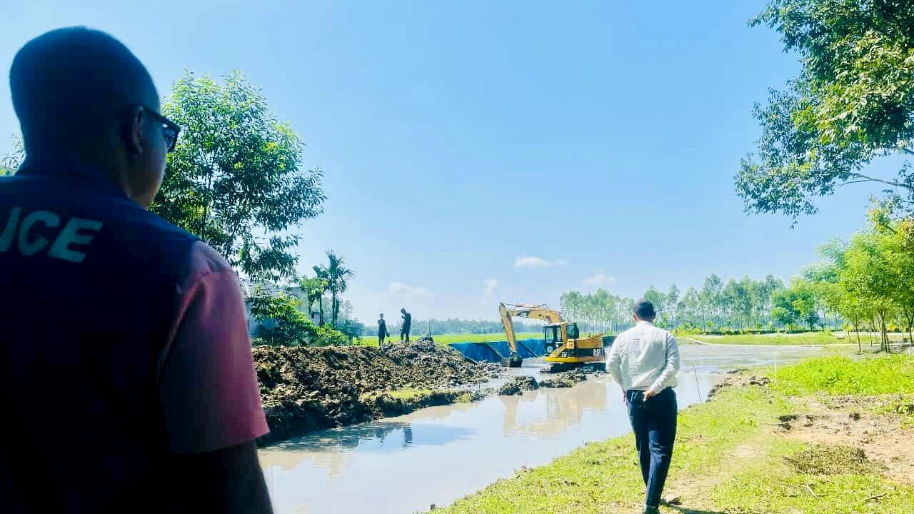 নবীগঞ্জে অনুমতি ছাড়া বালু উত্তোলনে ৫০ হাজার টাকা জরিমানা