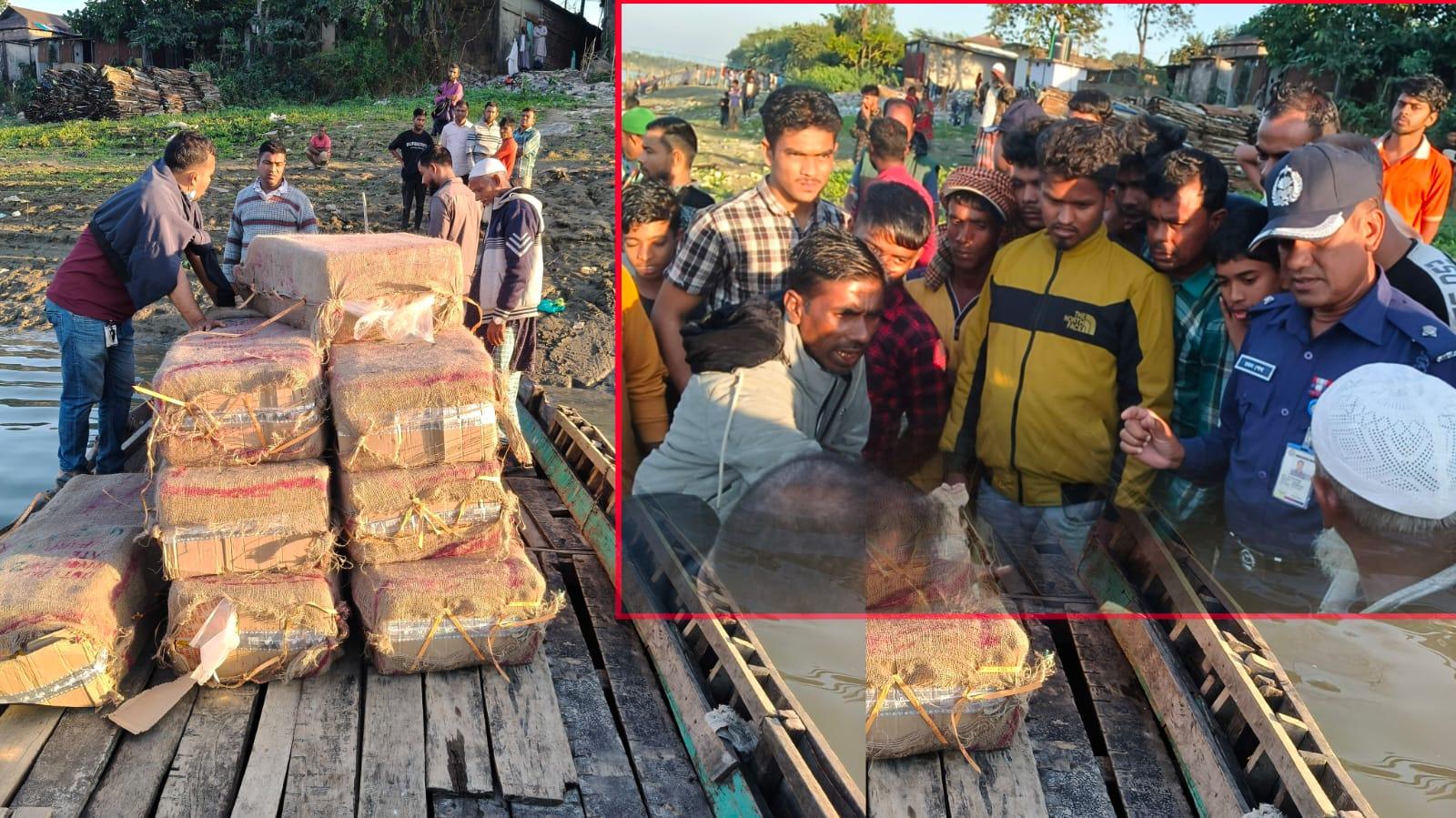 পুলিশের অভিযানে সুনামগঞ্জ জয়নগর বাজারে ভারতীয় নাসির বিড়ির বিশাল চালান জব্দ 