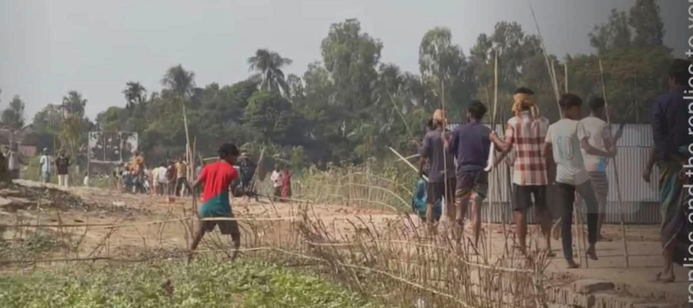 লাখাইয়ে জলমহাল নিয়ে সংঘর্ষ আহত ৫০