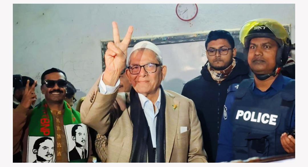 বিশাল ভোটের ব্যবধানে বিএনপি’র মহাসচিব মির্জা ফখরুলের জয়