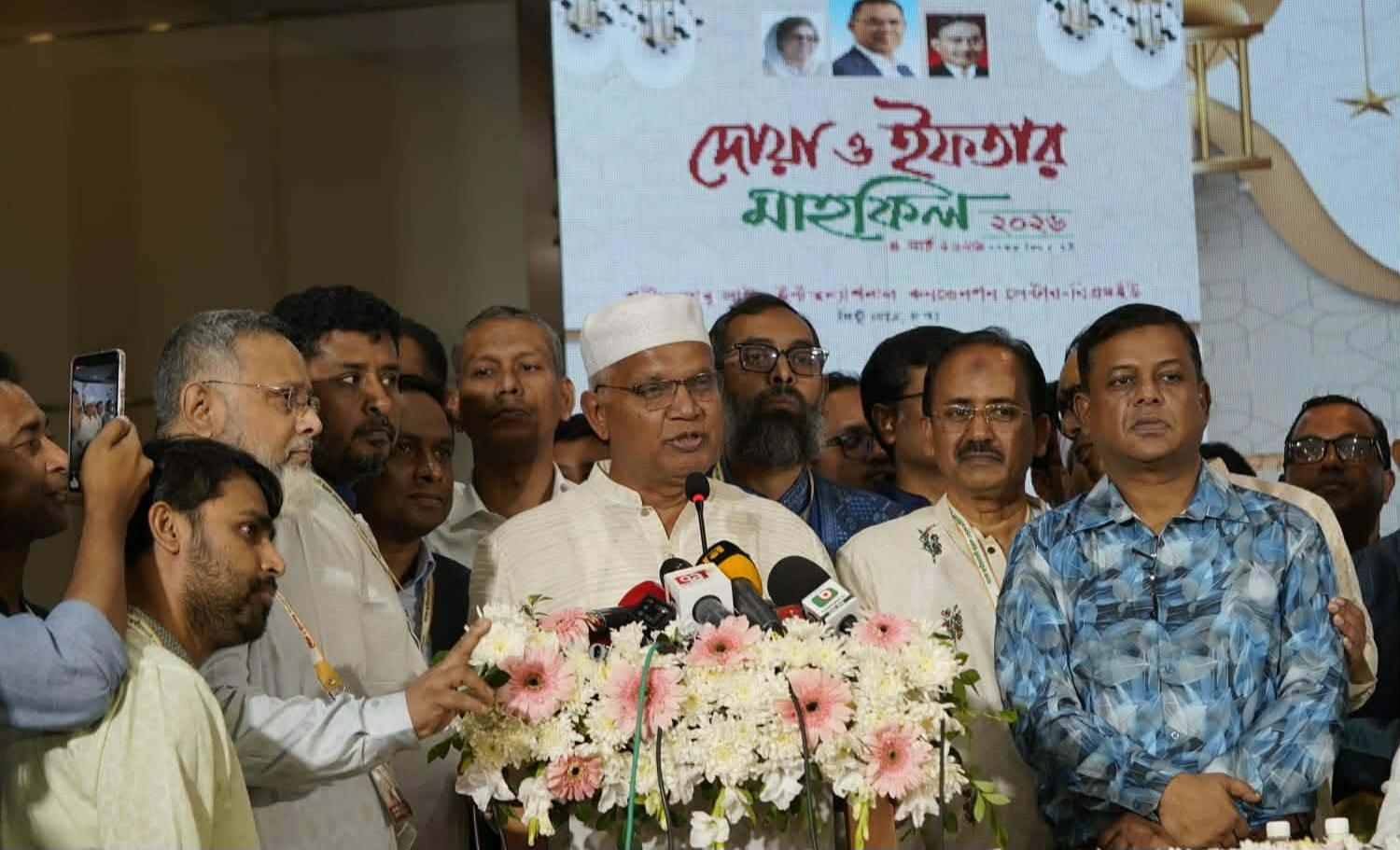 বর্তমান প্রধানমন্ত্রী তারেক রহমানের নেতৃত্বে বাংলাদেশকে নতুন করে বিনির্মাণ করতে চাই —– মন্ত্রী ডাঃ এজেডএম জাহিদ হোসেন