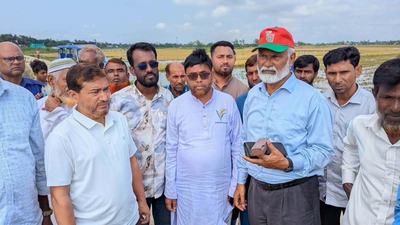 অকাল বন্যায় ক্ষতিগ্রস্ত হাওর পরিদর্শনে এমপি জীবন